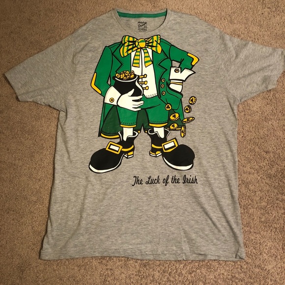 Men’s st paddys day t-shirt luck of the Irish XXL - Picture 1 of 5